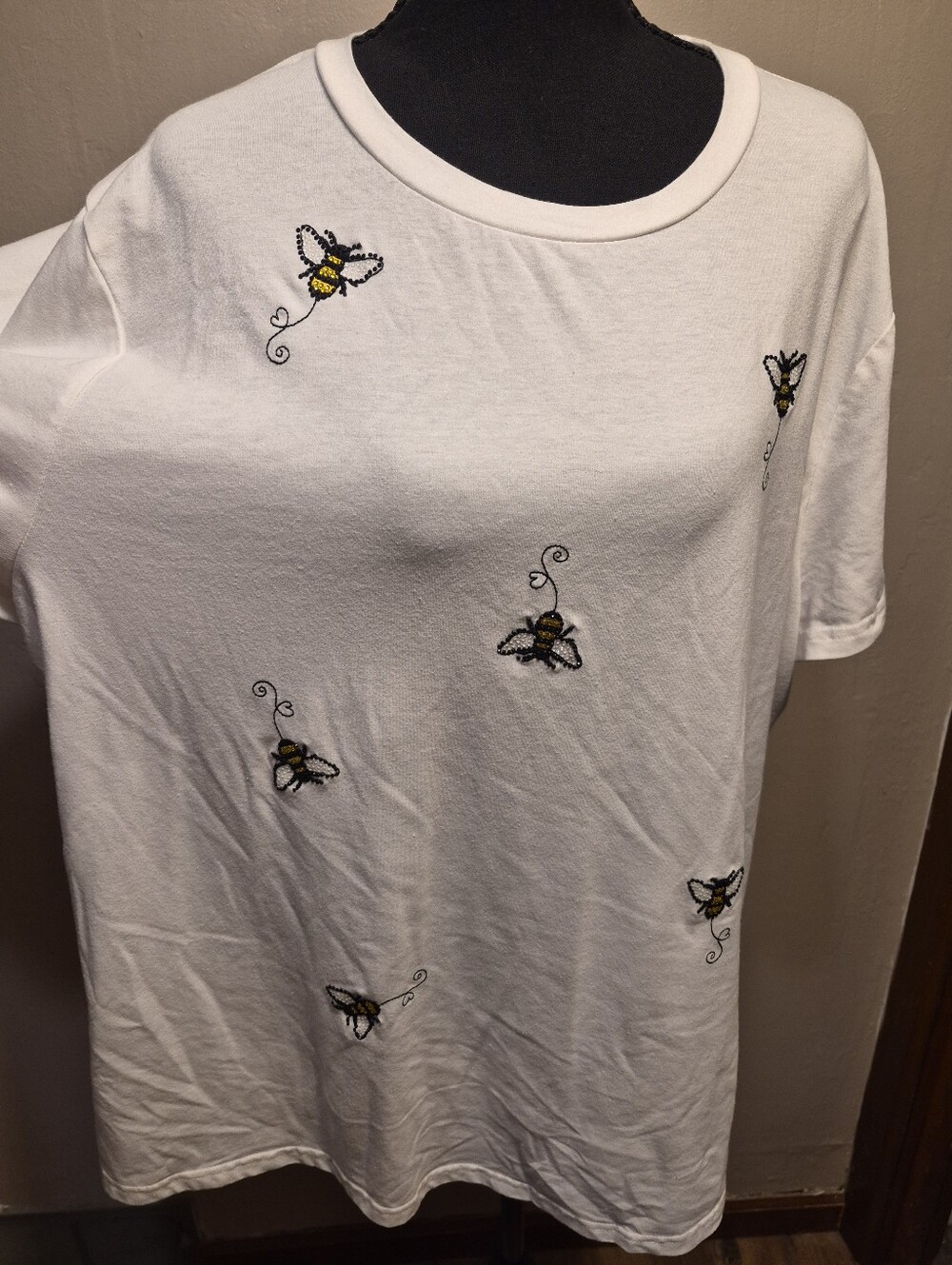 Twelfth Love Sparkle Sequence Bumble Bee Tshirt 3XL